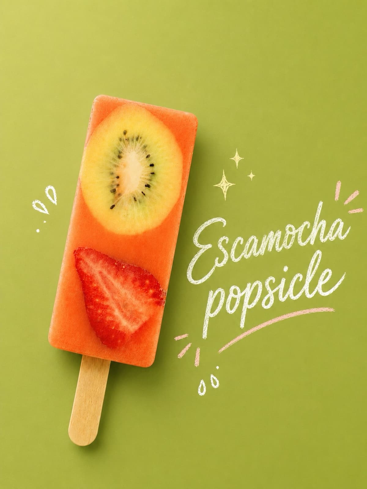 Escamocha (fruit cocktail) paleta