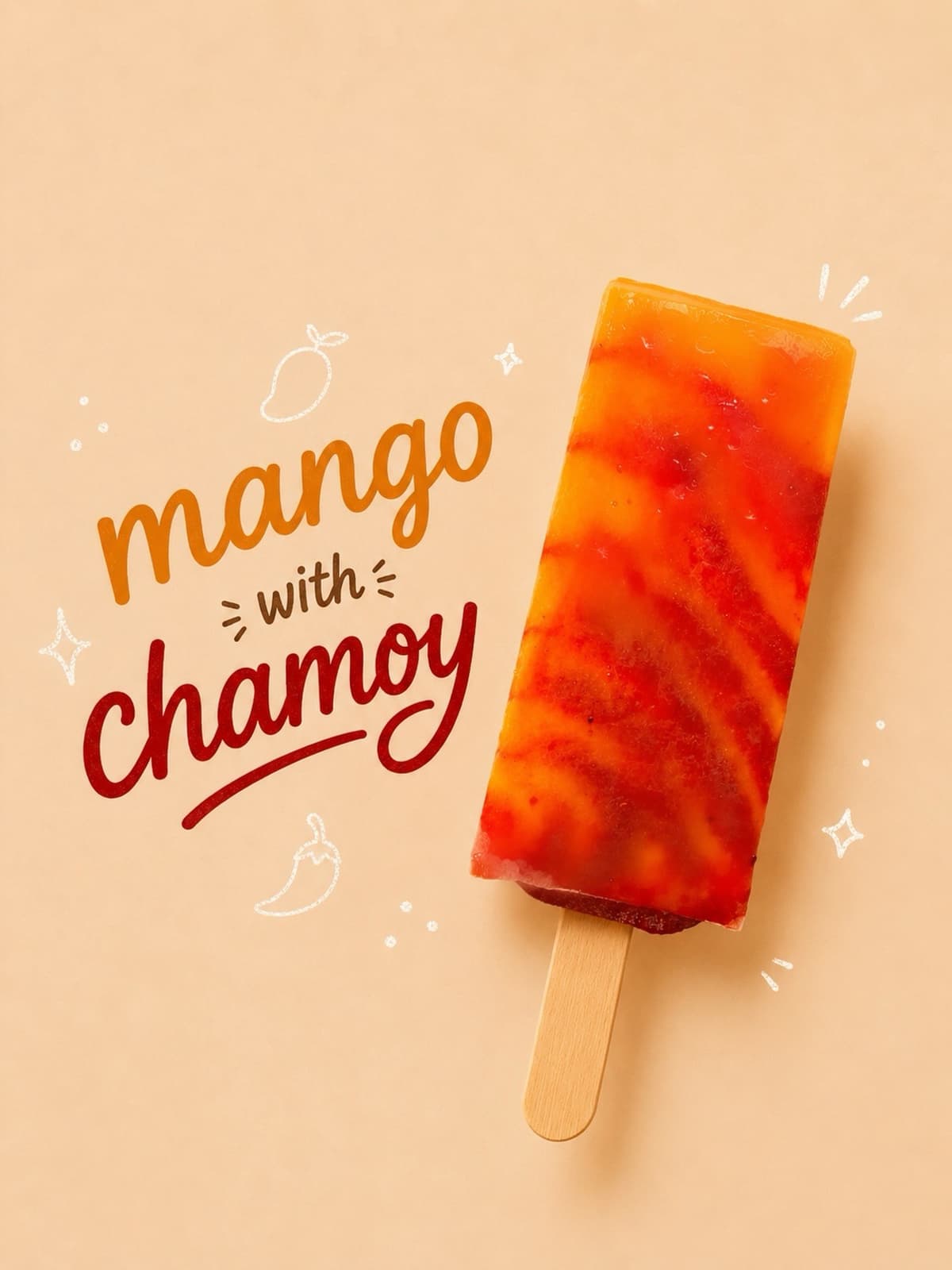 Mango with Chamoy paleta